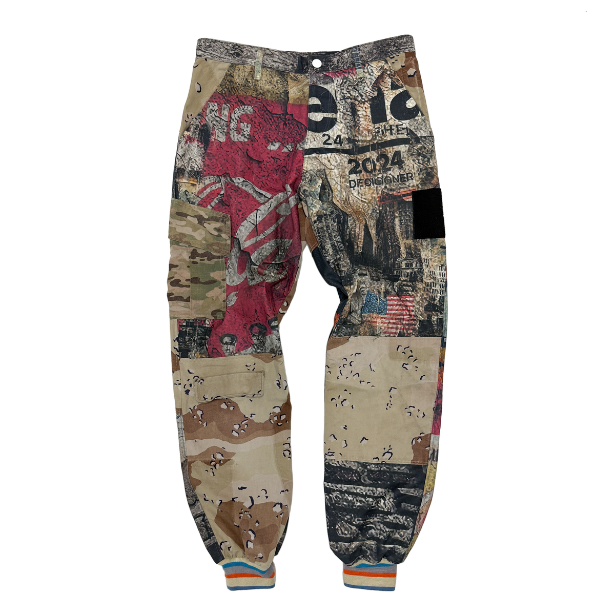 【PEOPLESTYLE】CAMO PATCHWORK CARGO PANTS CAMO PANTS – peoplesense